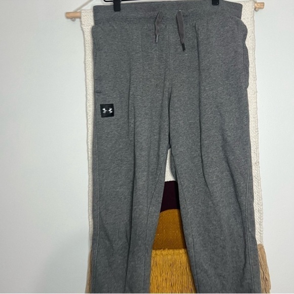 Under Armour Gray Rival Fleece Jogger Pants M - Picture 3 of 6